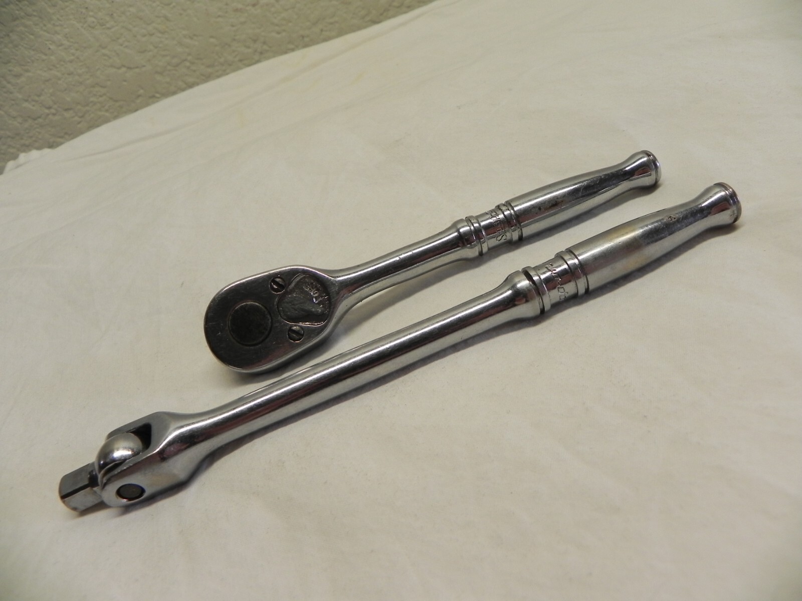 Snap-On TM70B & TM10F 1/4» Drive Ratchet & Breaker Bar Set