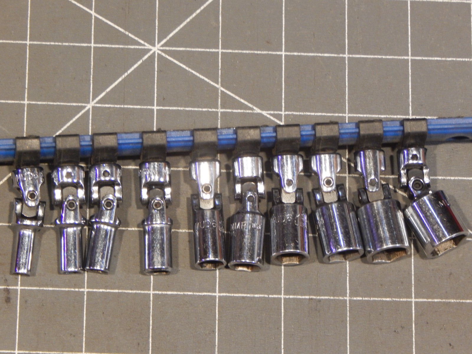 READ Mac 10Pc Metric 1/4″ Drive Swivel Universal Socket Set 5.5MM 14MM 6Pt