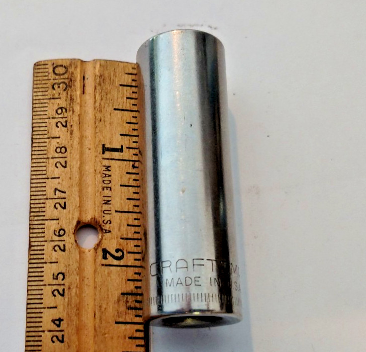 Vintage Craftsman 3/8″ Drive 15MM 6 Point Deep Socket Inverted G 44432 USA