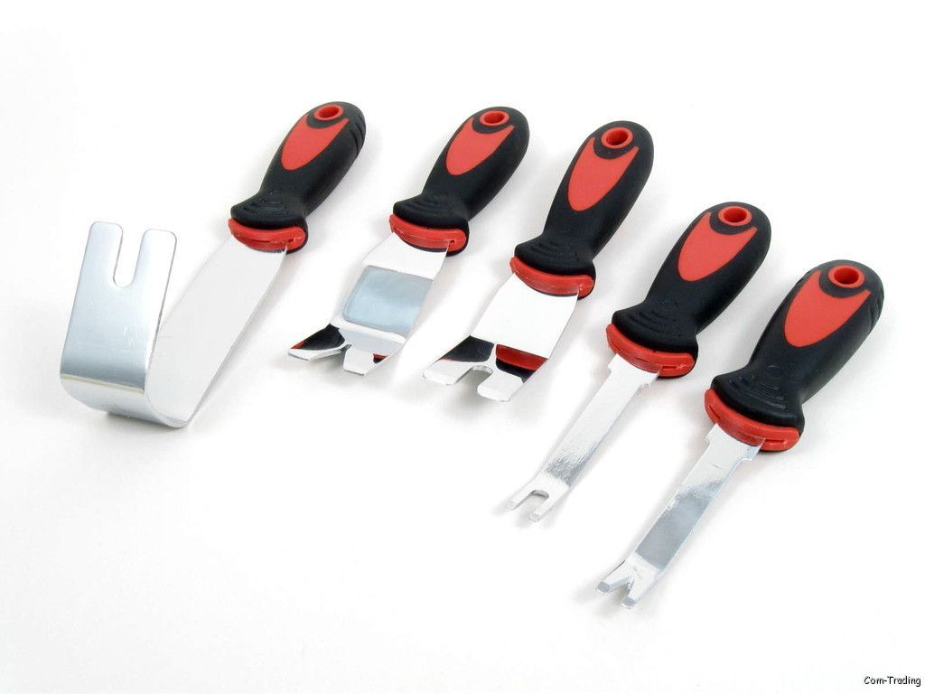 CTT 5-PC. Stainless Steel Auto Door Panel And Trim Remover Tools Clips CAPDPR5P