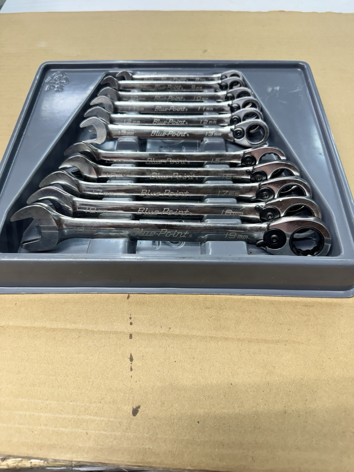 Blue-Point Snap-On BOERM712 Wrench Set 8–19mm 12pc (Missing 14mm)