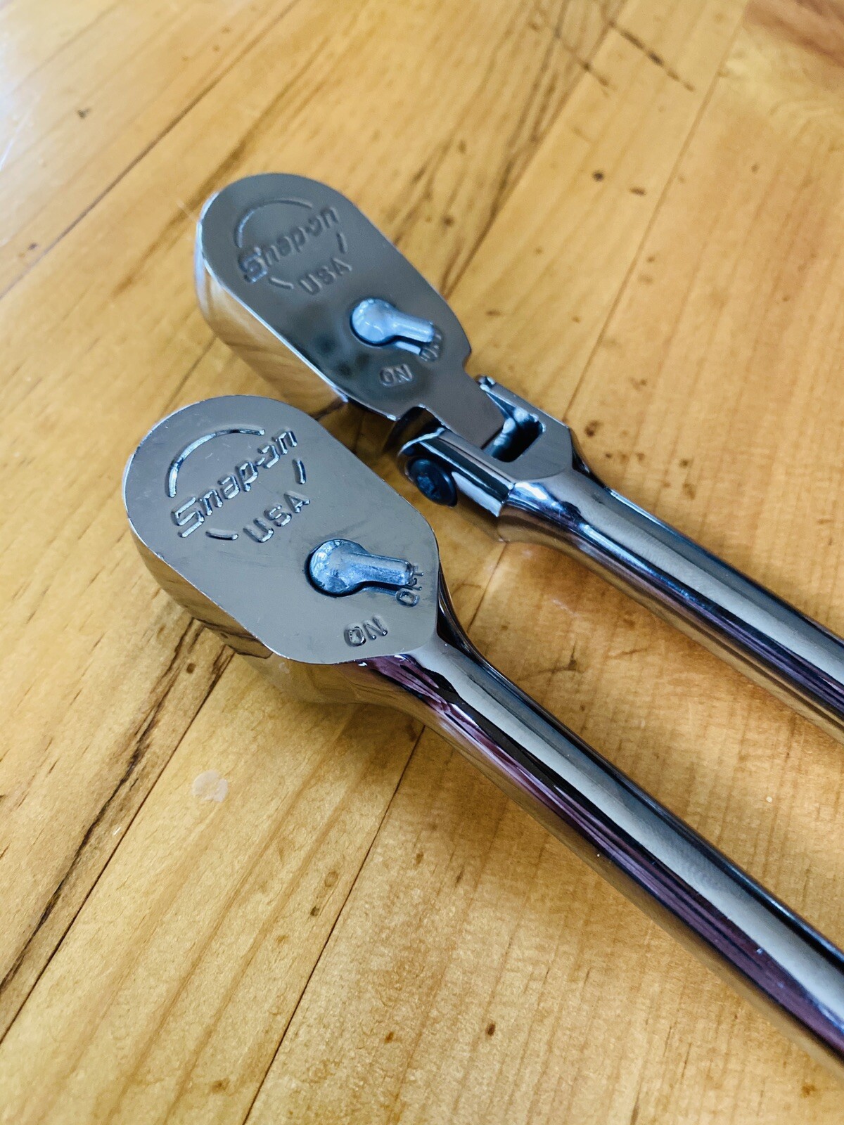 *RARE COLOR* UNUSED Snap On 3/8″ PEARL WHITE Combo Ratchet Set Ratchet FREE SHIP