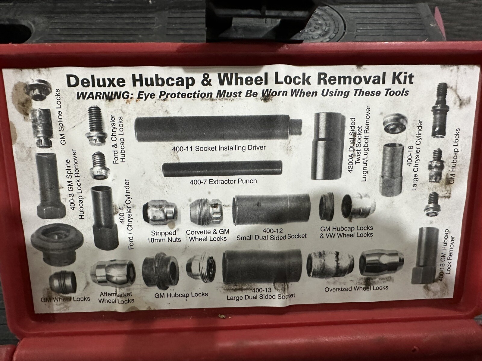 LTI LT-4000 Deluxe Hubcap & Wheel Lock Removal Kit