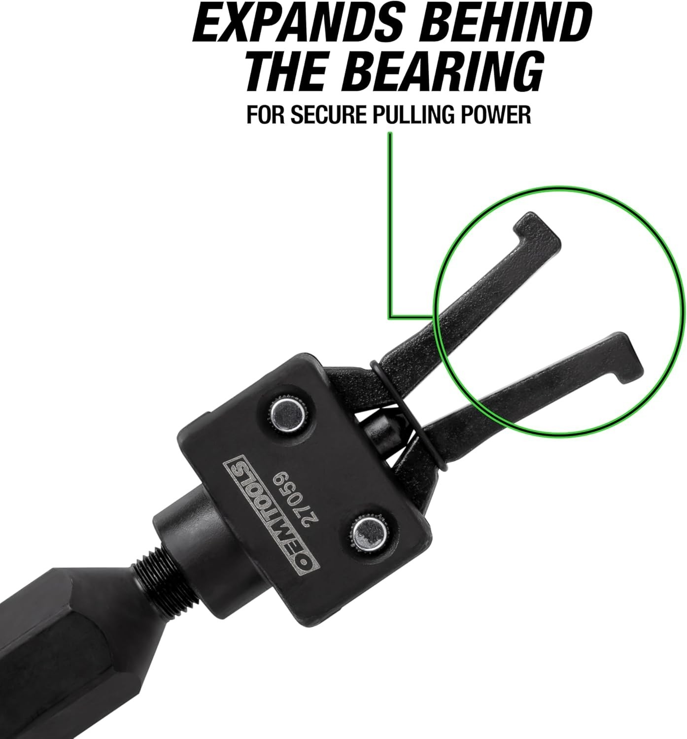 Precision 2-Jaw Pilot Bearing Puller Attachment for Slide Hammer, Fits 5/8 & 3/4