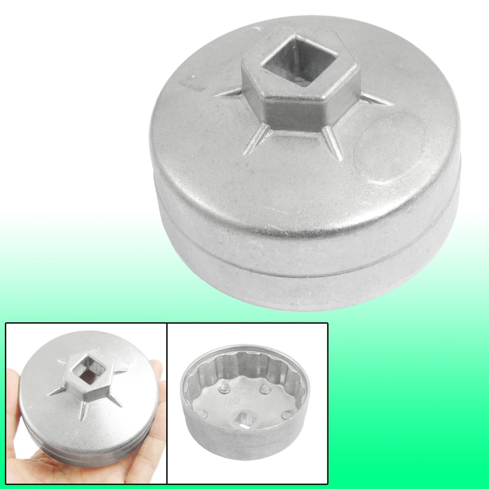 1/2″ Square Drive 15 Flutes Cap Style Oil Filter Wrench 73mm Inner Diameter