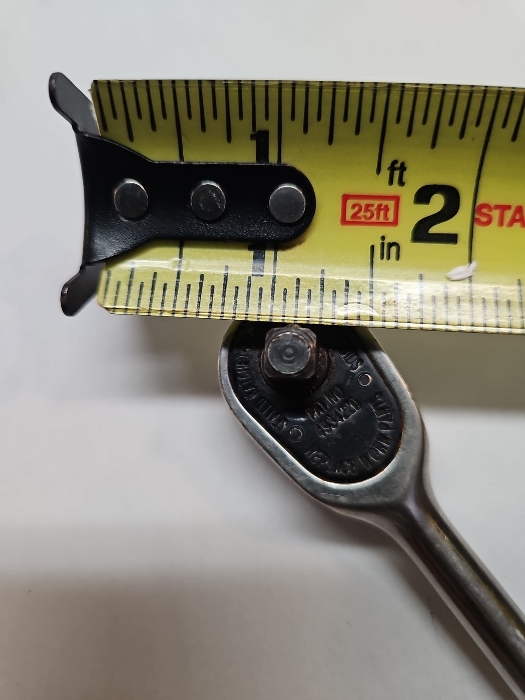 Vintage Snap On Tools TML830 1/4″ Dr 6-1/2in. L Chrome Ratchet