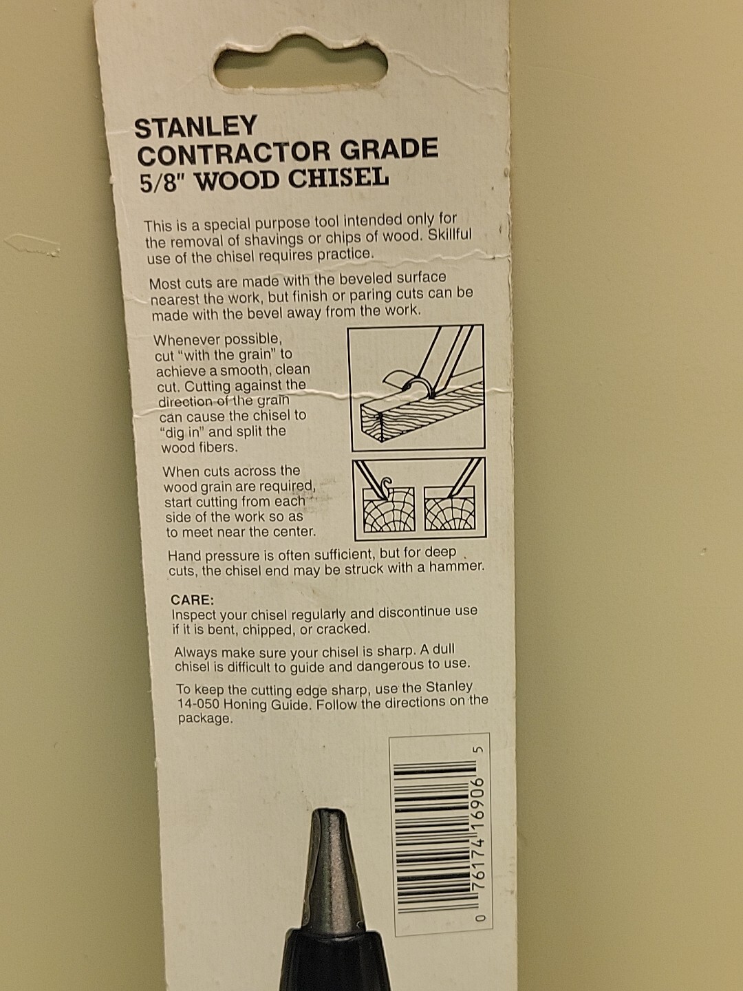 Stanley 5/8″ Wood Chisel Contractor Grade 16-906 New Old Stock USA