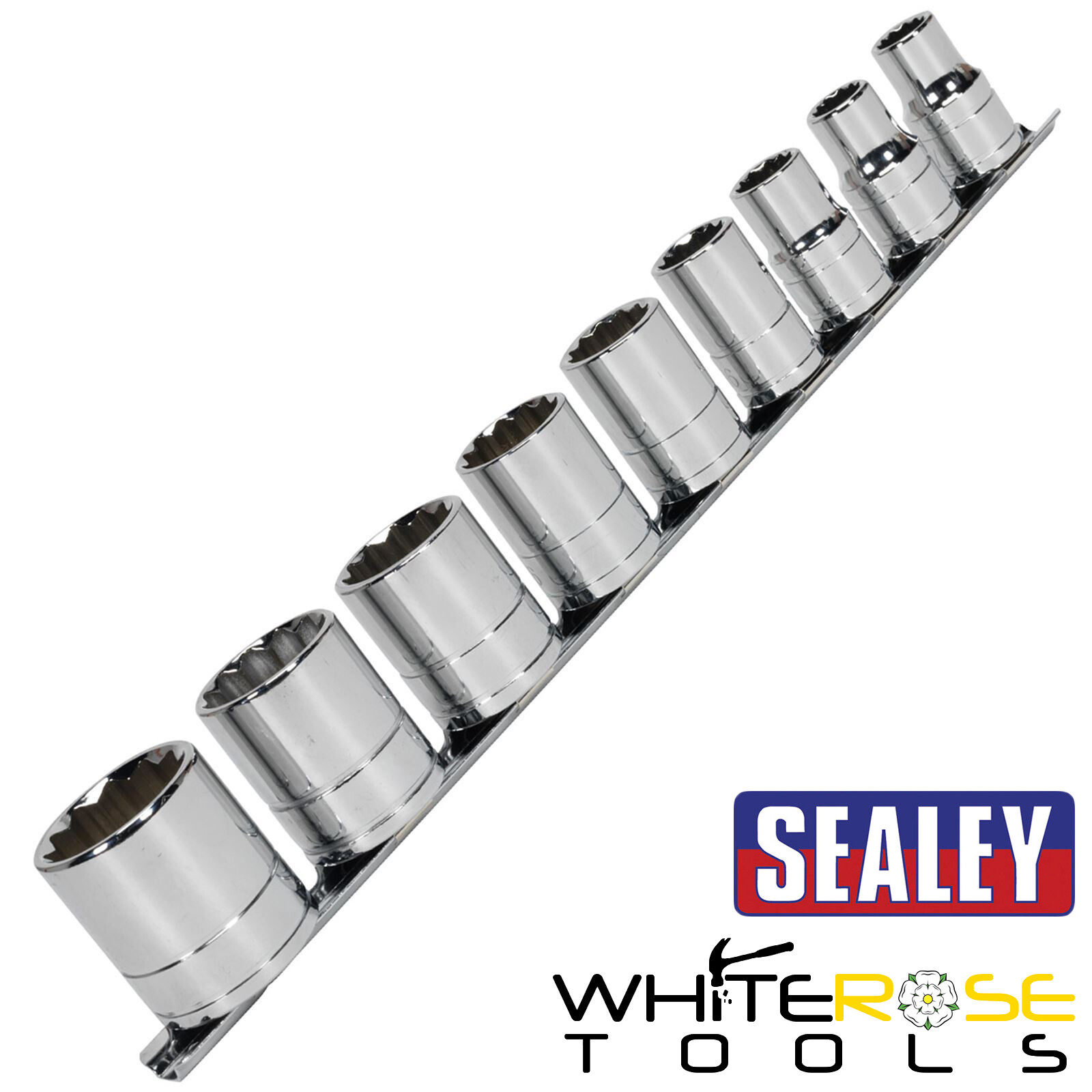 Sealey Premier Whitworth Socket Set 1/2″ Drive Classic Car Sockets 1/8″-5/8″ 9pc