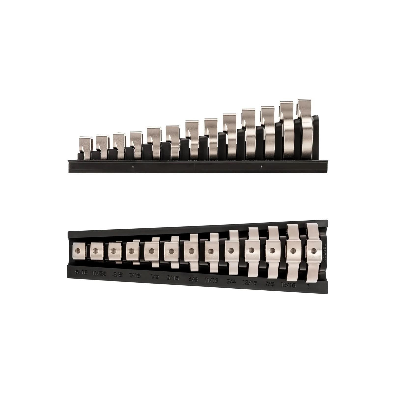 Tekton WCF95101 13 Piece 3/8 In. Drive Crowfoot Wrench Set W/Rack