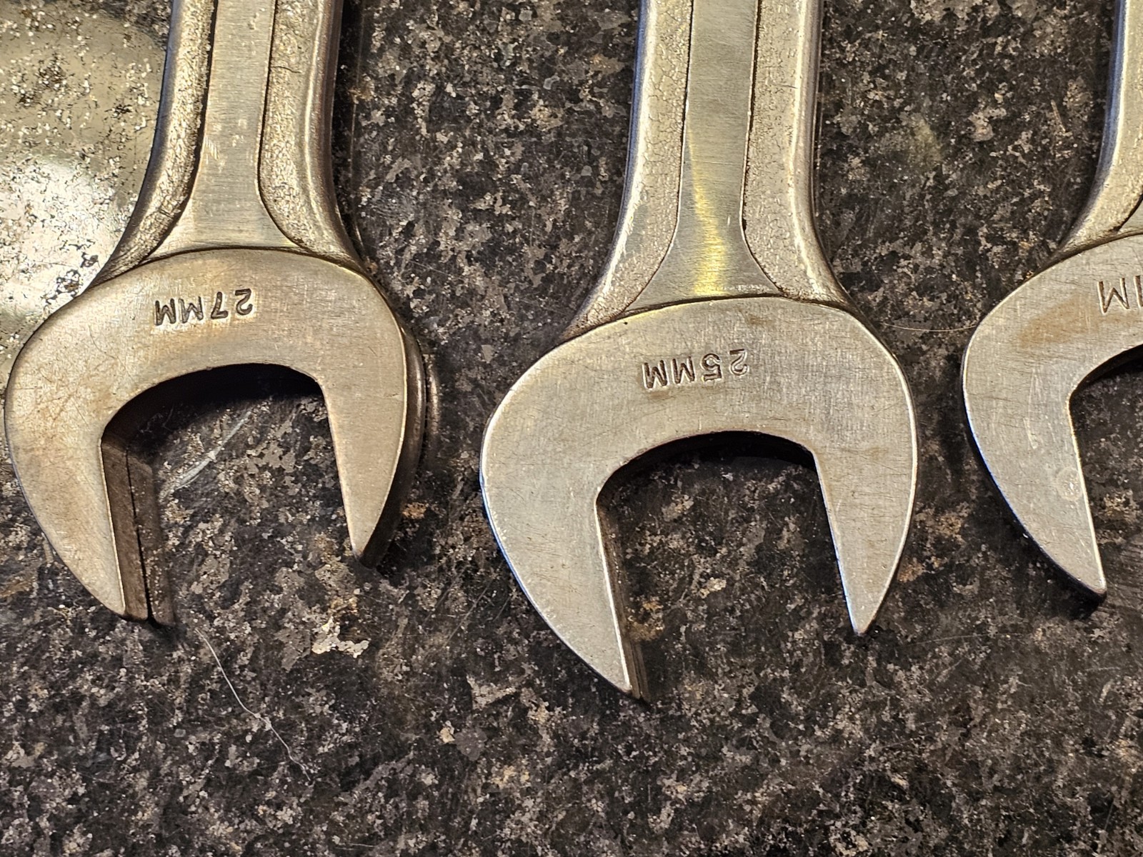 Vintage 7pc Blue-Point Supreme Open End JUMBO Large Metric Wrench Set 20-32 mm