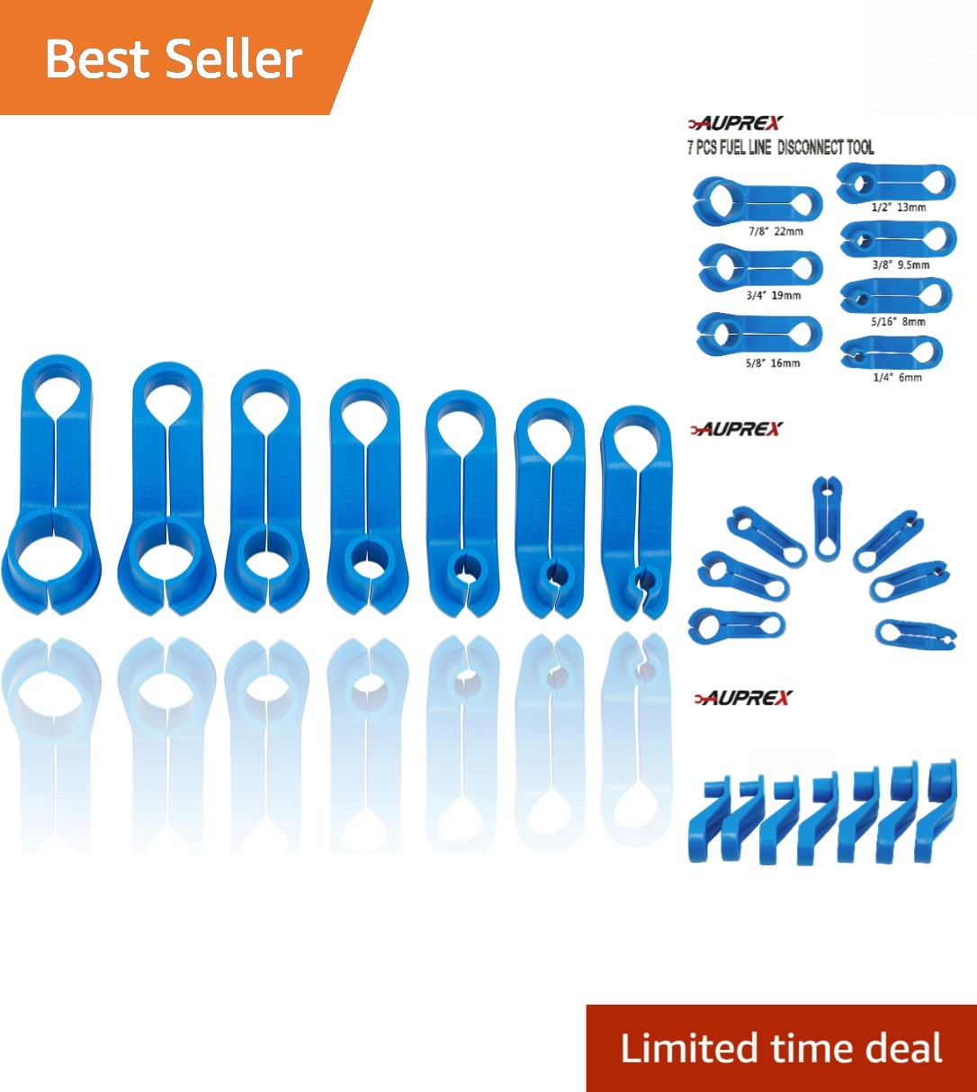 Durable 7PCS AC Fuel Line Disconnect Set – Quick Connect Tools for Auto Repairs