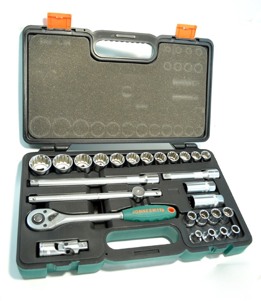 Jonnesway 27Pcs S68H4127S Professional MULTIFIT Tool Socket Set Sae/Metric/Torx