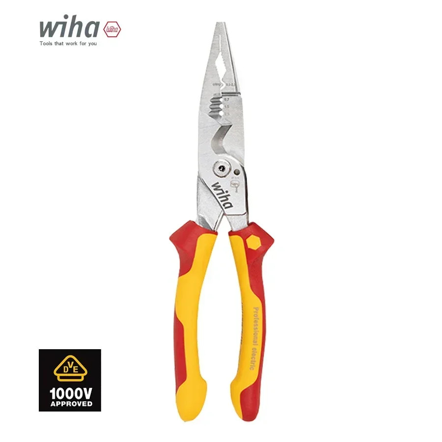 Insulated Pliers 1000V VDE Snip Nose Wire Stripping Plier Electrician Hand Tool