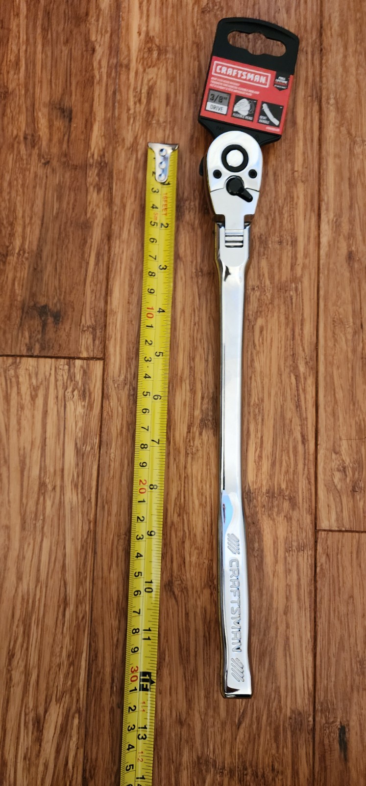 New! CRAFTSMAN CMMT99439 12″ Ratchet 172-Tooth 3/8″ Drive Bent Flex Head