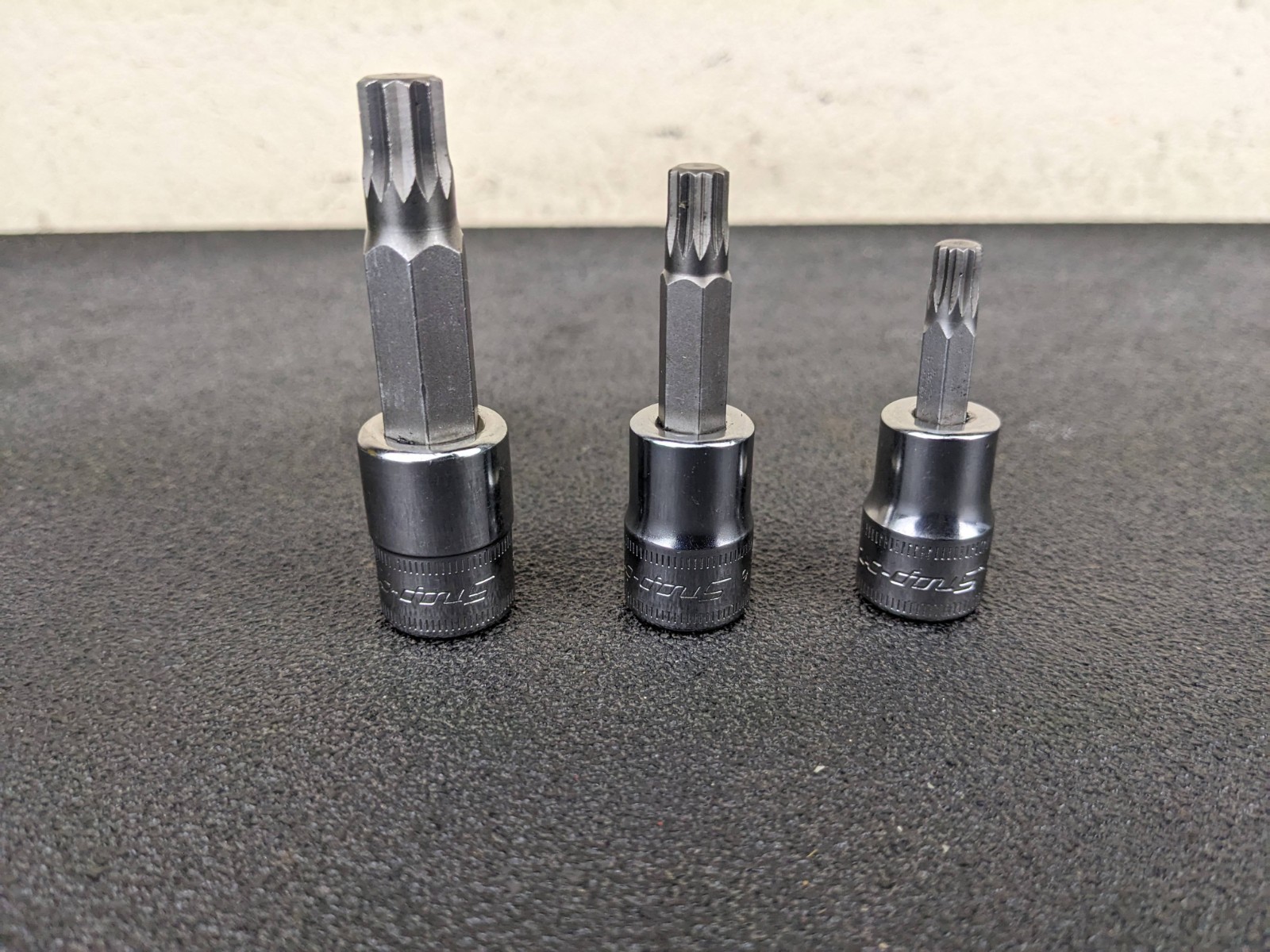 #bp417 Snap-on USA 3/8″ Drive 3pc Metric Triple Square Socket Set FTSM6E,8E,10E