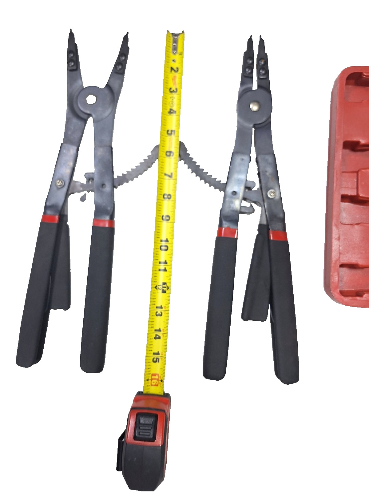 Universal Circlip Snap Pliers Tool Set, Retaining With Replacement Tips 16″