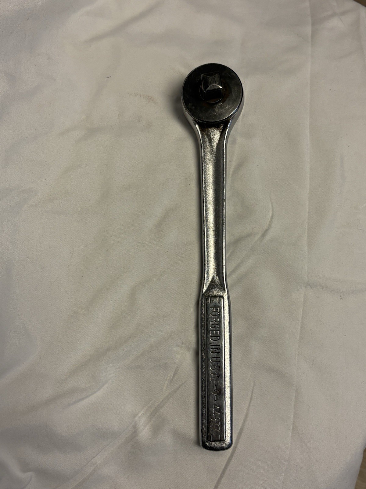 VINTAGE CRAFTSMAN -V- 44977  1/2» DRIVE QUICK RELEASE THUMB WHEEL RATCHET 10″