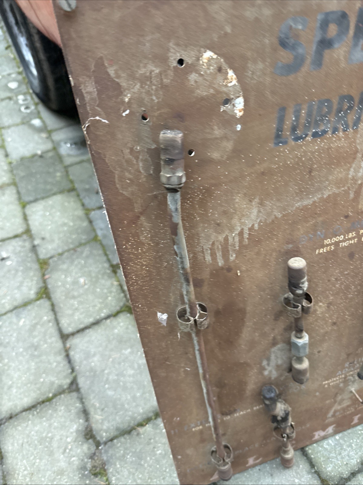 Vintage American Specialised Lubrications Tools Workshop Tool Hanging Board