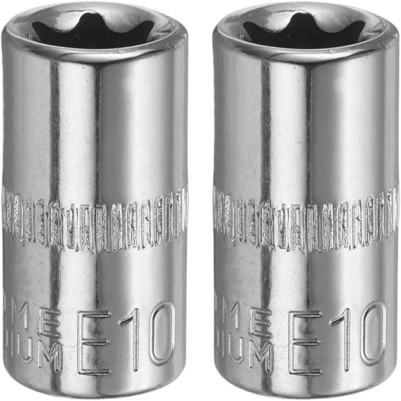 2pcs E10 External Torx Socket Set Compatible with Automotive Machinery 1/4″ D…