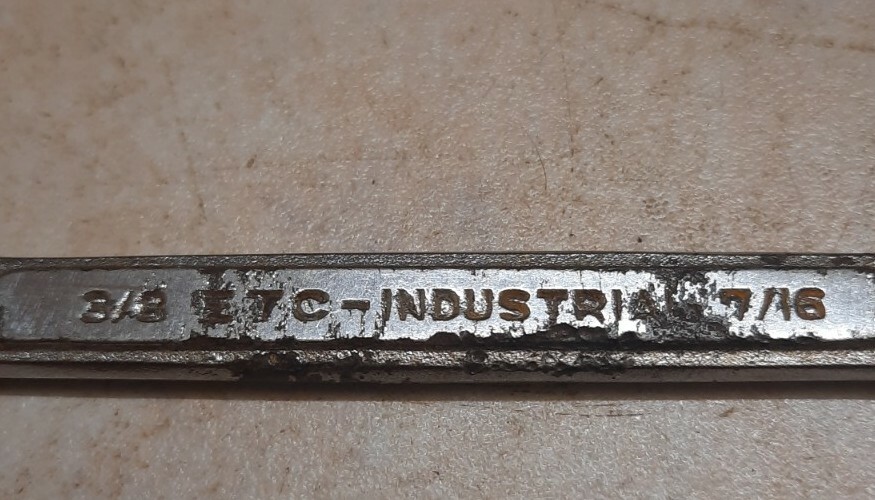 VINTAGE -ETC-INDUSTRIAL SPANNER-JAPAN-CLASSIC CAR MOTORCYCLE 3/8 × 7/16
