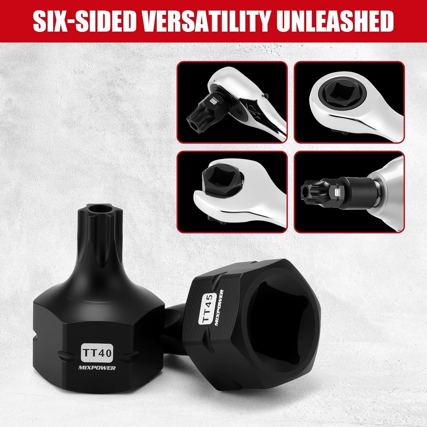 13-Piece 3/8″ Drive Stubby Impact Torx Bit Socket Set,TT10-TT70, S2 Steel Air…