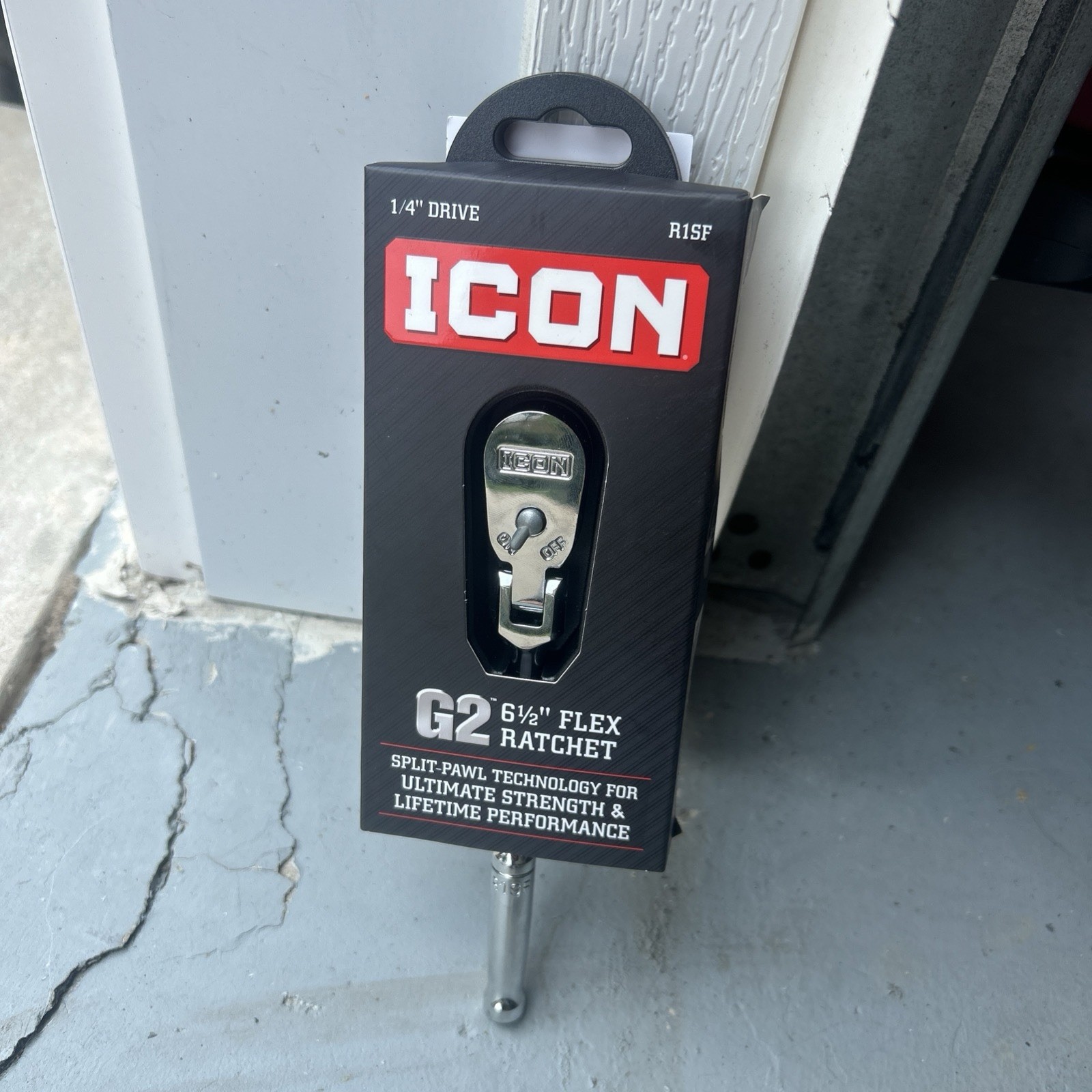 ICON 1/4 in. Drive Ratchet w/ Standard Grip R1SF ~ 6 1/2″ Flex Head ITEM 70445