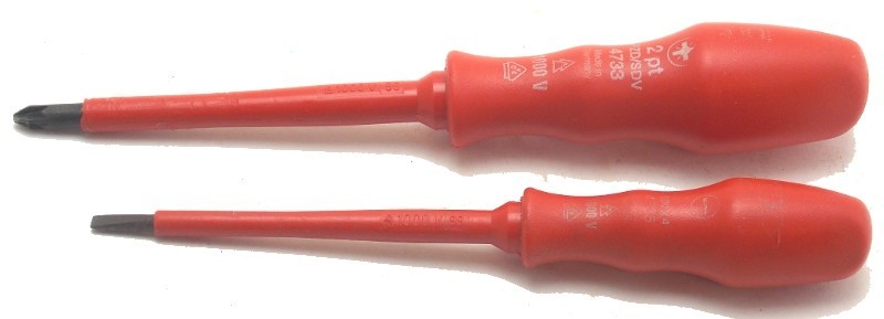 2 C.K Tools Electric Insulation Screwdriver Phillips 4733 Slotted 473 Germany