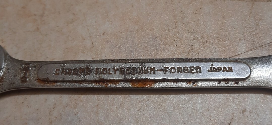 VINTAGE -ETC-INDUSTRIAL SPANNER-JAPAN-CLASSIC CAR MOTORCYCLE 3/8 × 7/16