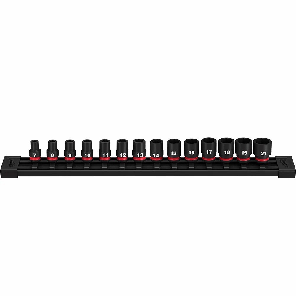 Milwaukee 49-66-7007 3/8″ Drive Metric Standard Impact Socket Set – 14 PC