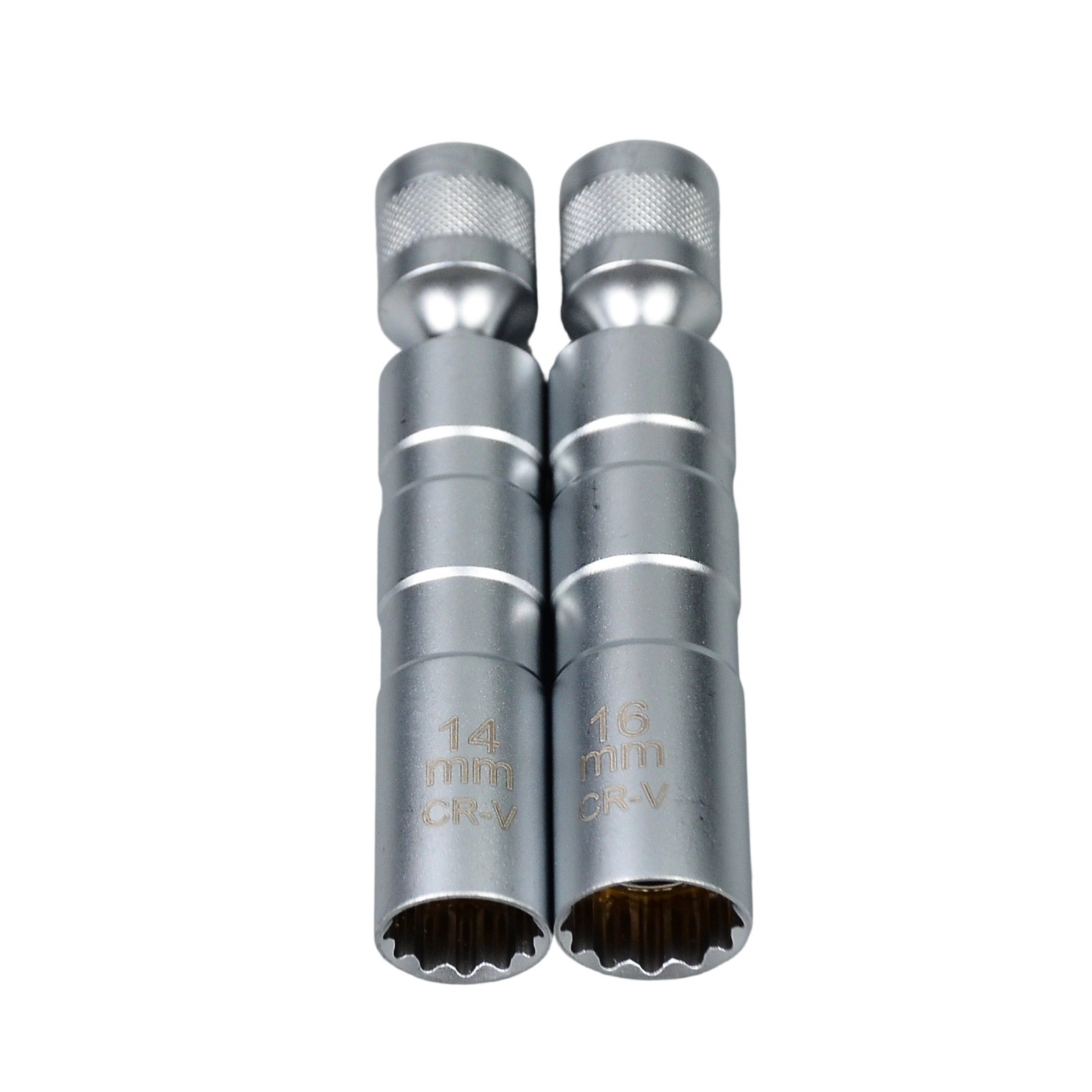 14MM 16MM Thin Wall Magnetic Swivel Spark Plug Socket 12-Point Removal Tool US