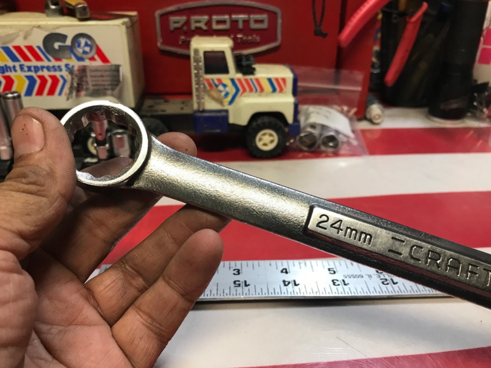 Craftsman tools wrench combination 24mm 42923 “VA” USA 🇺🇸 LLLL