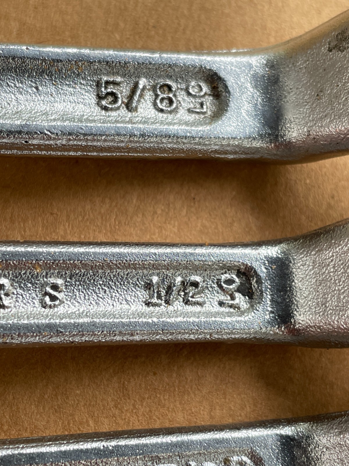 3 VTG SEARS Offset Double Box End Wrench Set 1/2 3/8 5/8 7/8 9/16 7/16 1/16 lock