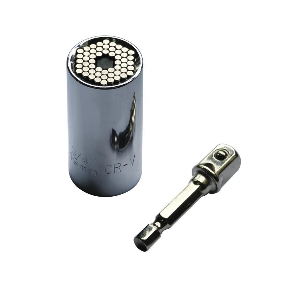 3/8″ Drive Universal Socket 2 Piece Set Fits 1/4″ – 3/4″ Standard & 7-19 Metric