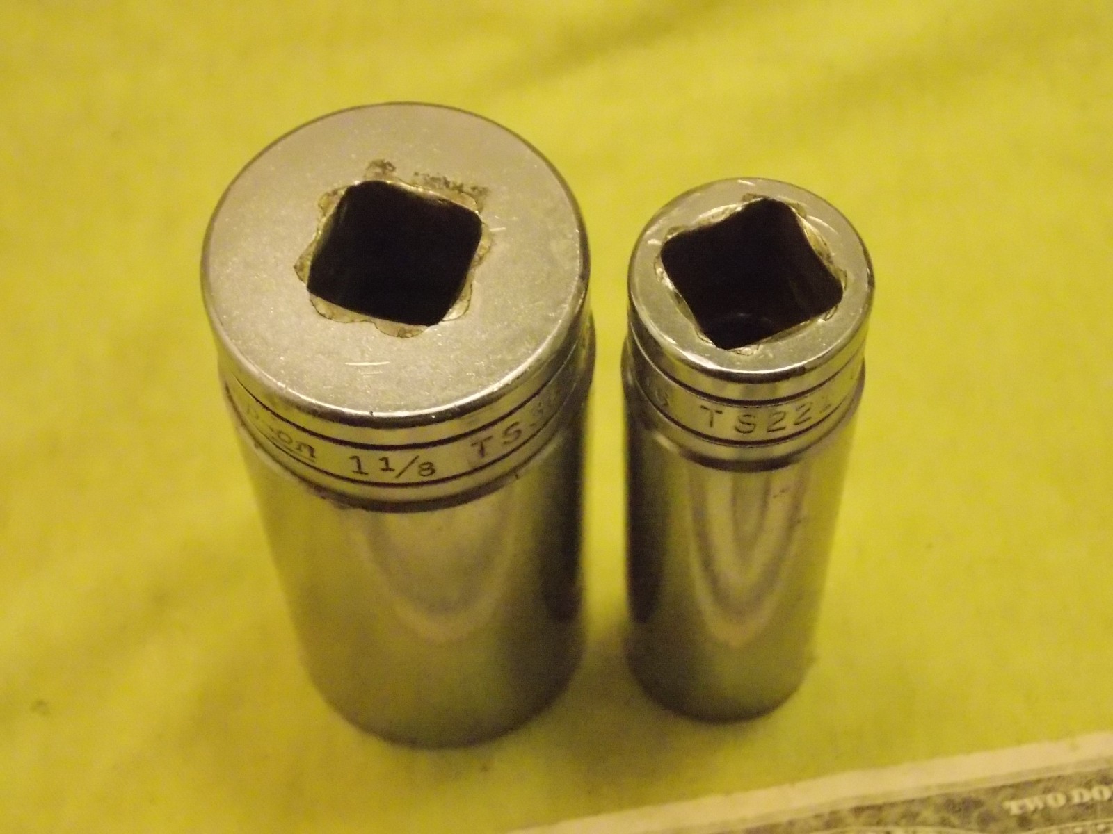 Snap-on TS361 1/2″ Drive 1-1/8 6-Point Deep Socket TS221 11/16 FREE Ship After1