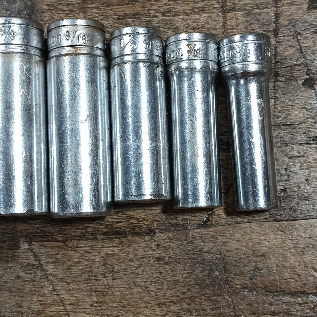 Snap On Deep Socket Set 6 pt SFS281 261 241 221 201 181 161 141 121 3/8 Drive