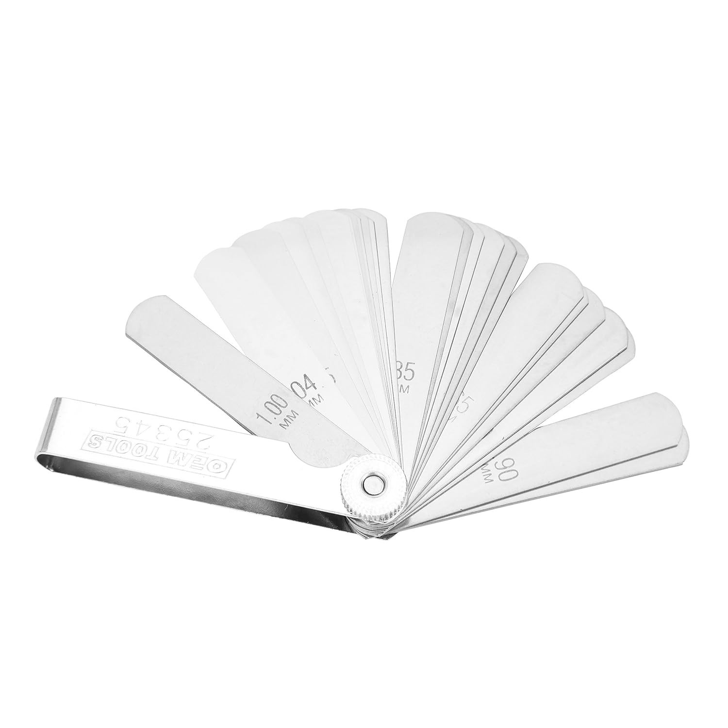25-Blade Metric Feeler Gauge Set for Precision Measurements in Millimeters