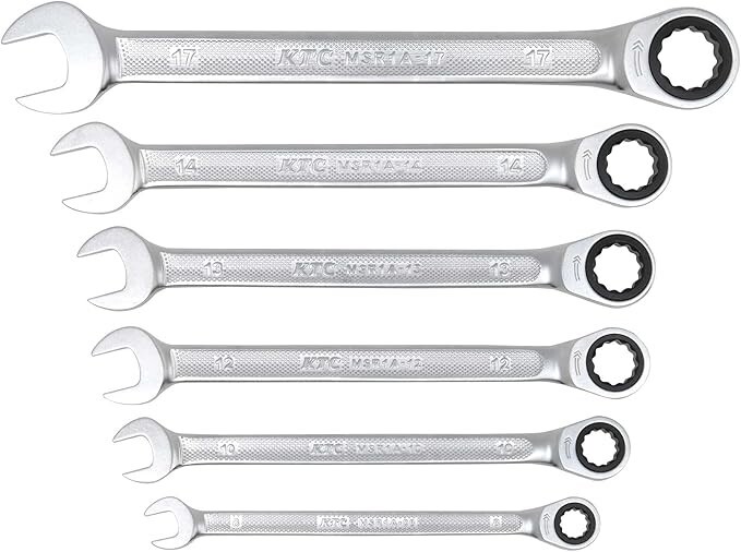 KTC(KYOTO TOOL) MSR1A-6P Ratchet Wrench Set 6pcs 8mm-17mm From Japan