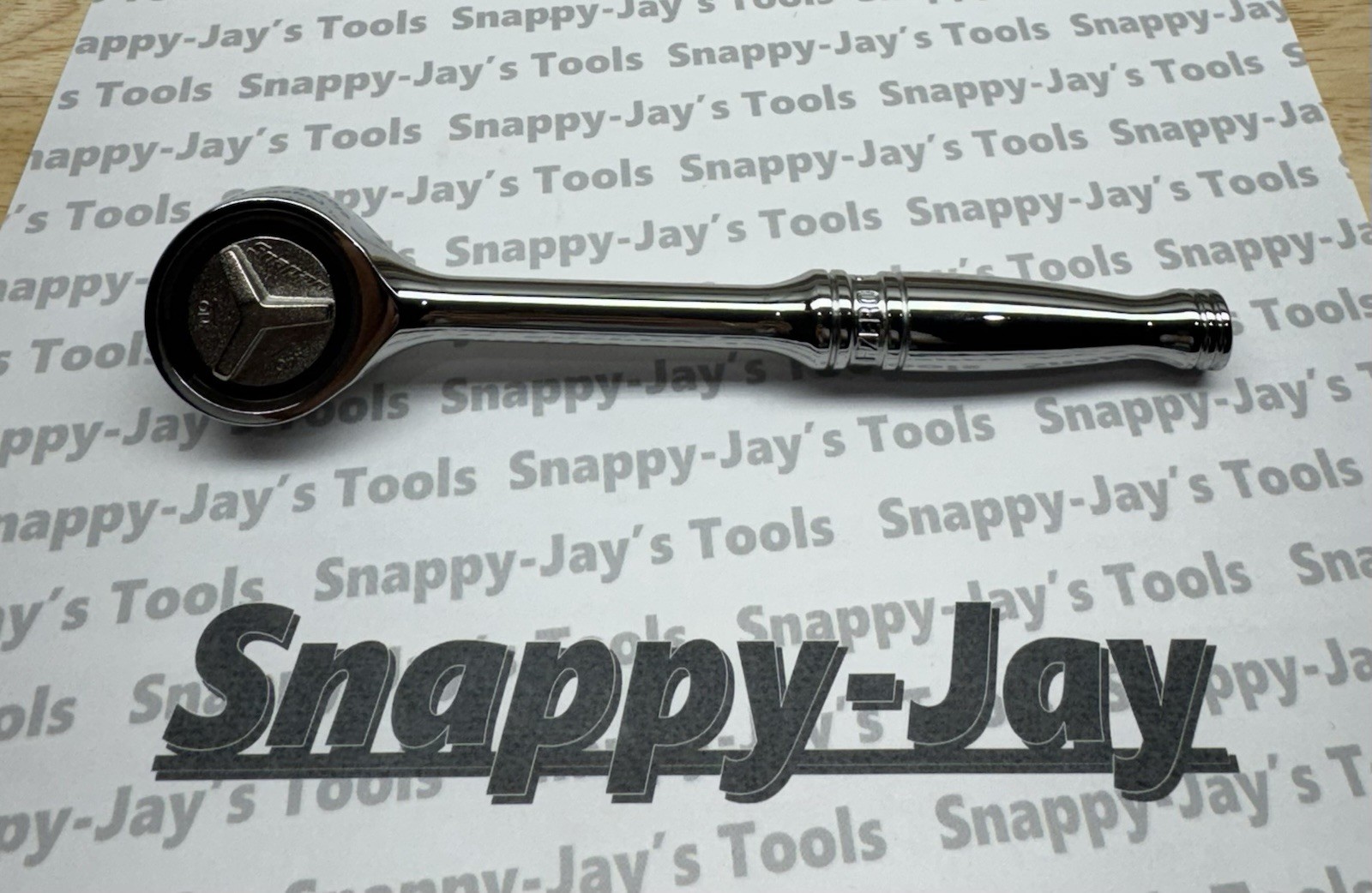 Snap-on Tools USA NEW 3/8″ Drive Chrome Handle Gearless Round Head Ratchet FZERO