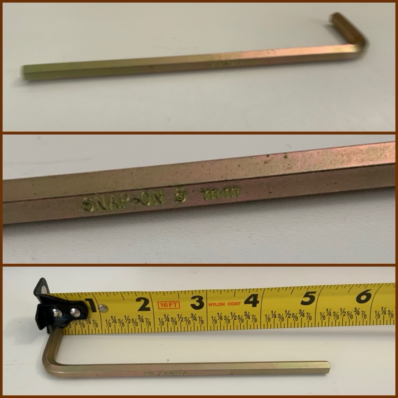 SNAP ON Hex Keys/Allen Wrenches -SET OF 10 – 3/4/5/6/8/10/12 mm Plus 3 Minis