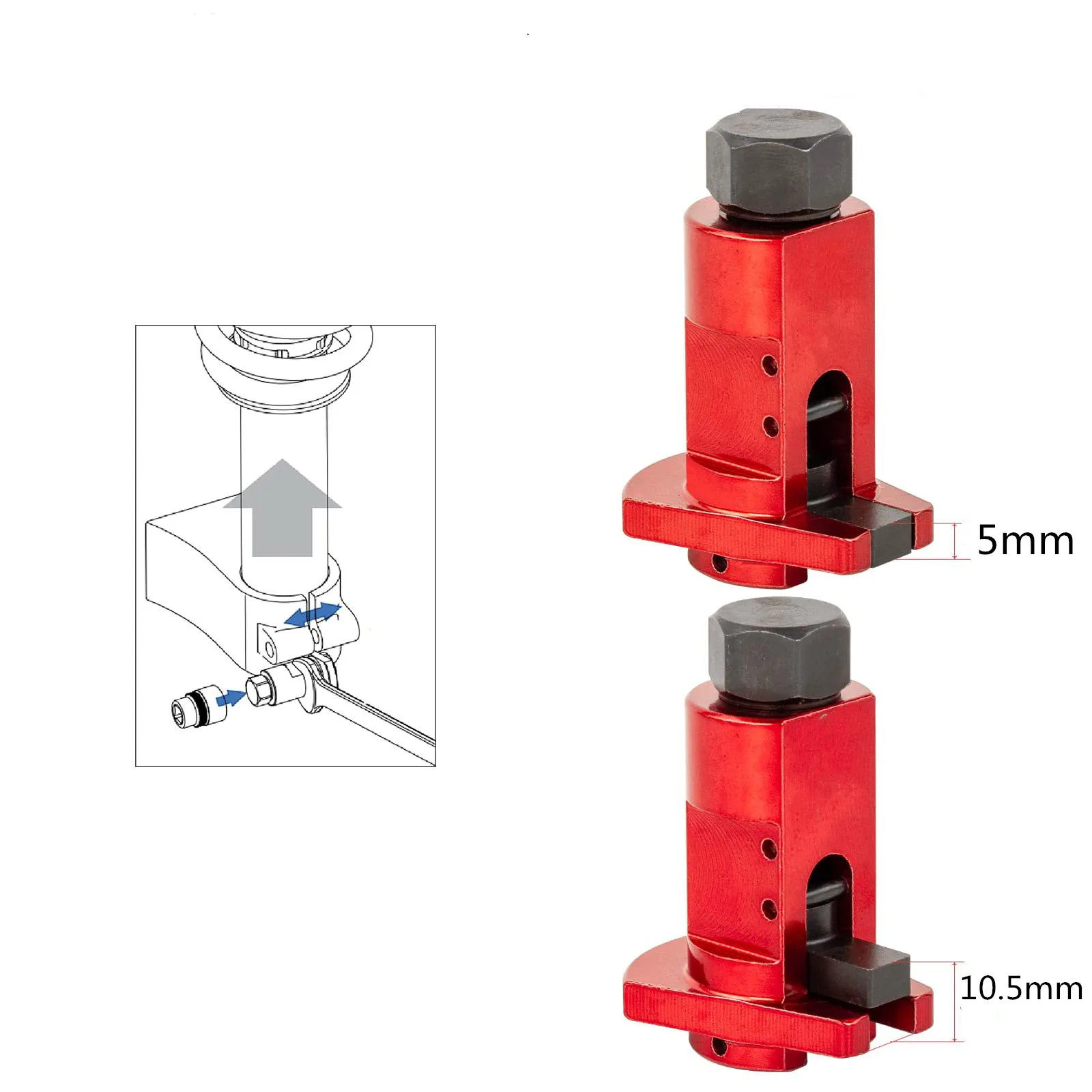 Red Hydraulic Shock Absorber Removal Tool Universal Car Sturdy Strut Remover