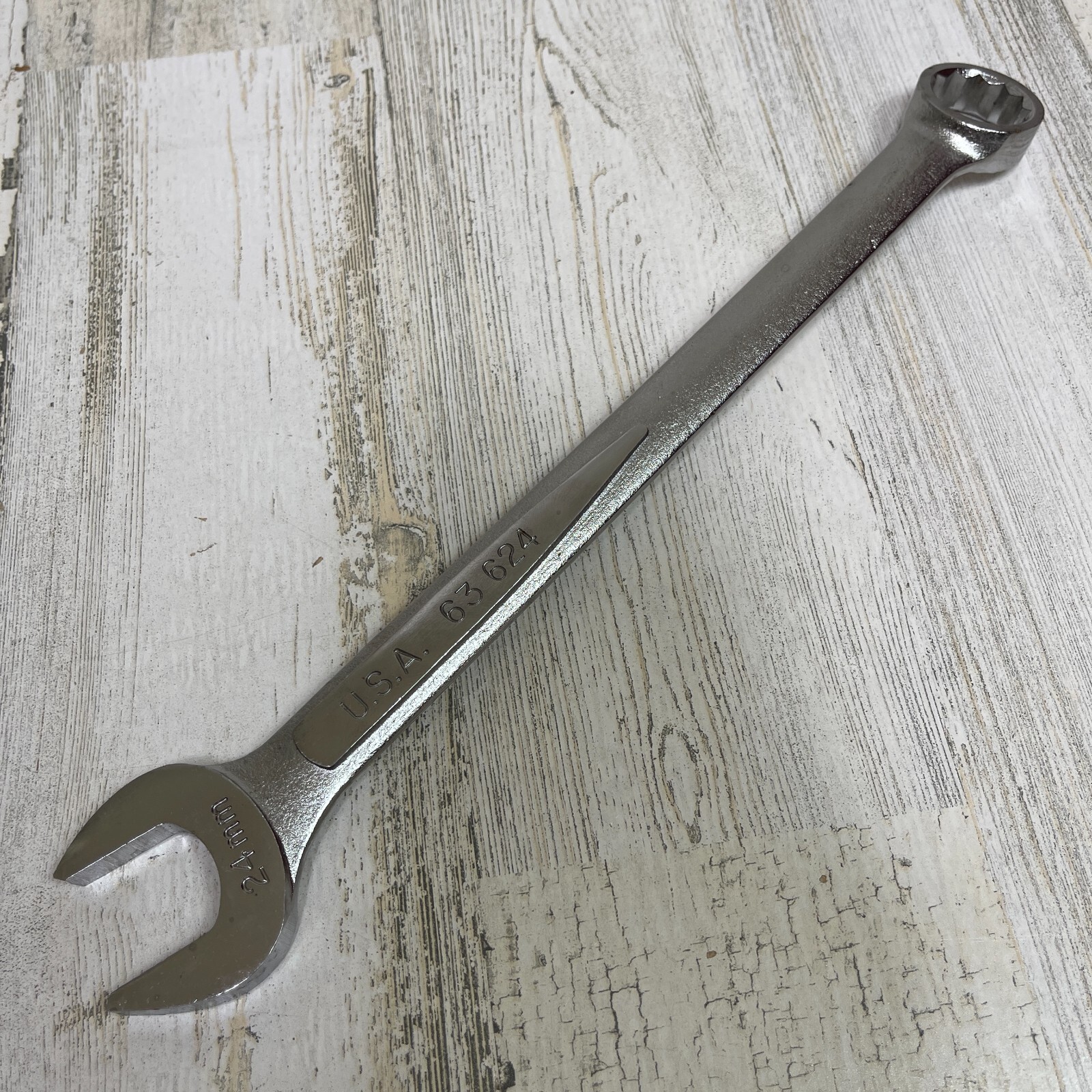 EASCO 24MM METRIC COMBINATION WRENCH P/N 63624 HAND TOOL MADE IN USA