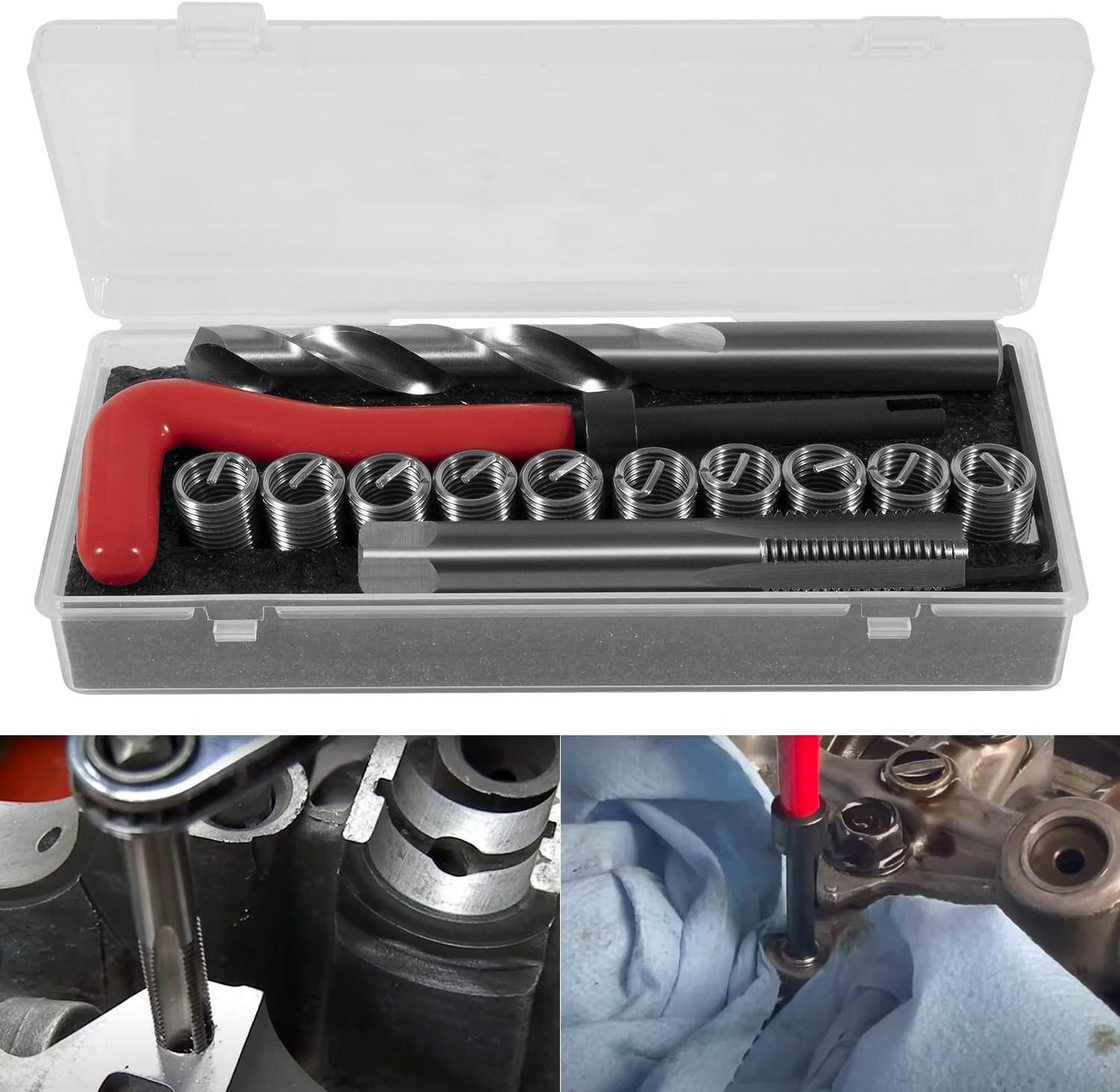 1420 Head Thread Bolt Repair Tool Kit M11.5mm x 1.5 Engine Cylinder Head Repair