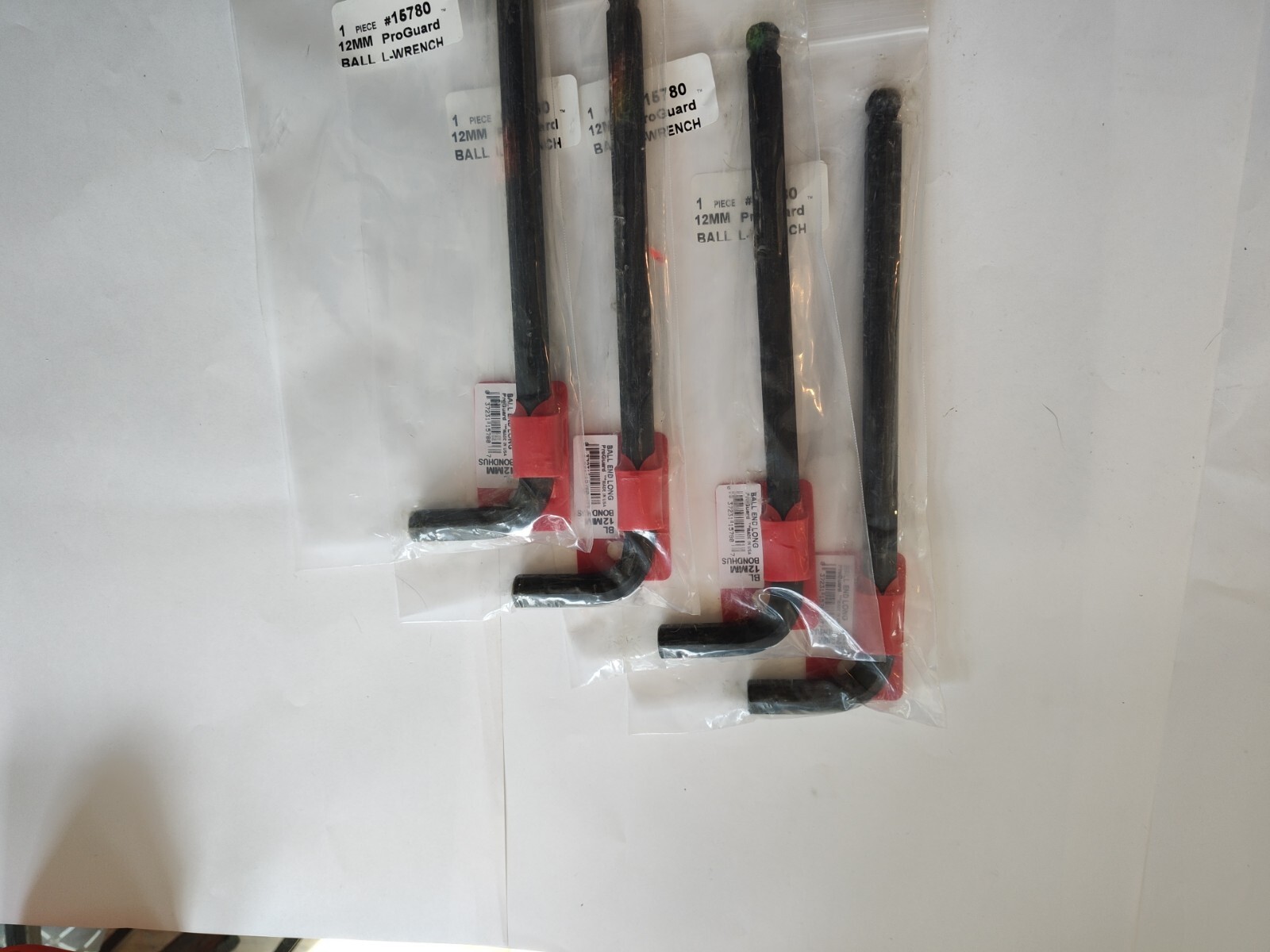 12M BallDrv L-Wr Bondhus Corp. 15780 ( LOT Of 4 )