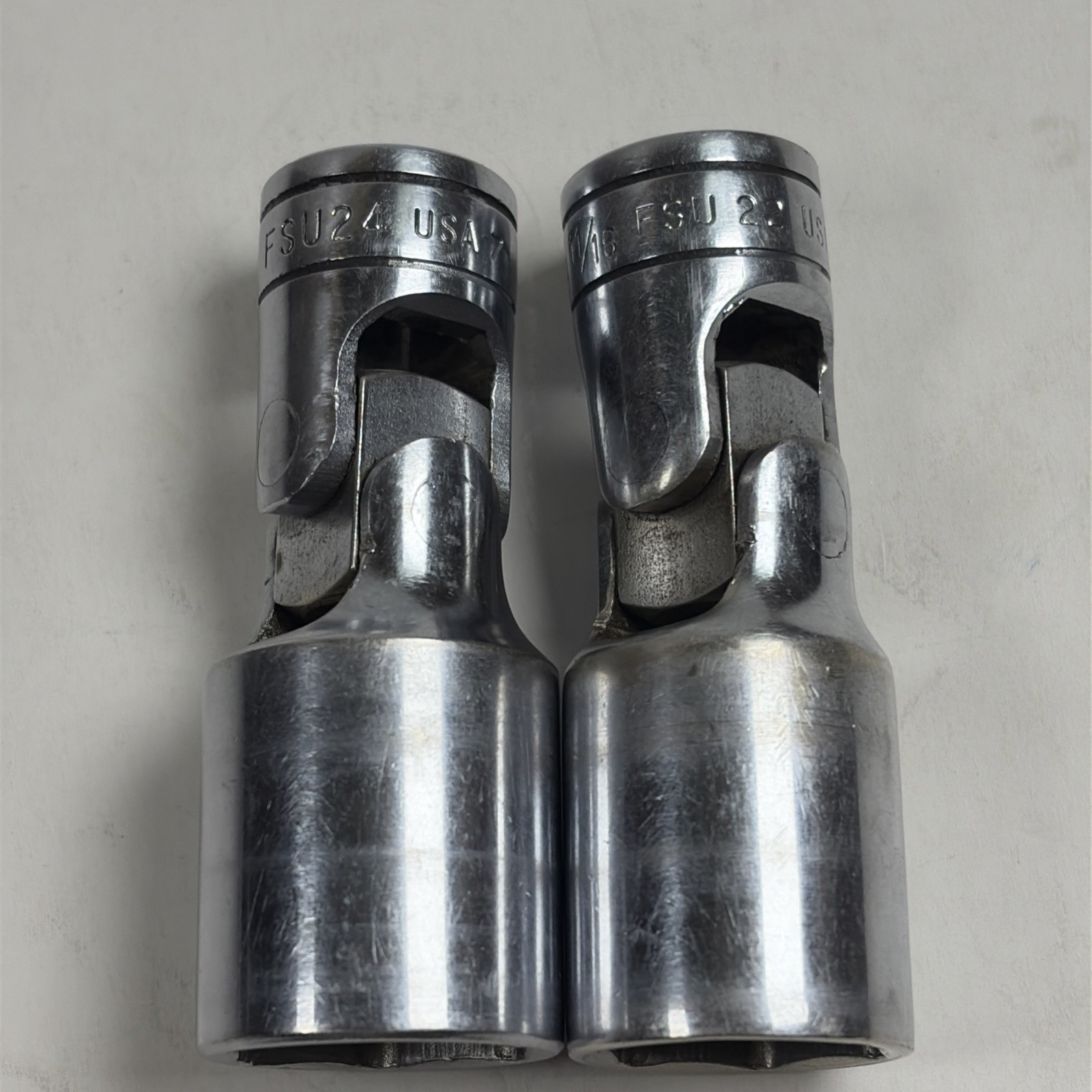 Snap-on FS24 & FS 22 Swivel Sockets 3/8″ Drive 6 Pt Universal Chrome