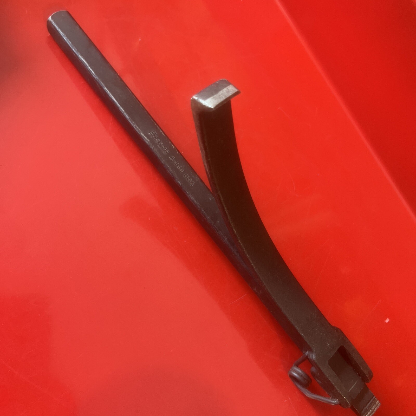 Vintage Snap-On A-144 Flywheel Clutch Turning Turner Wrench Chrome USA TT546
