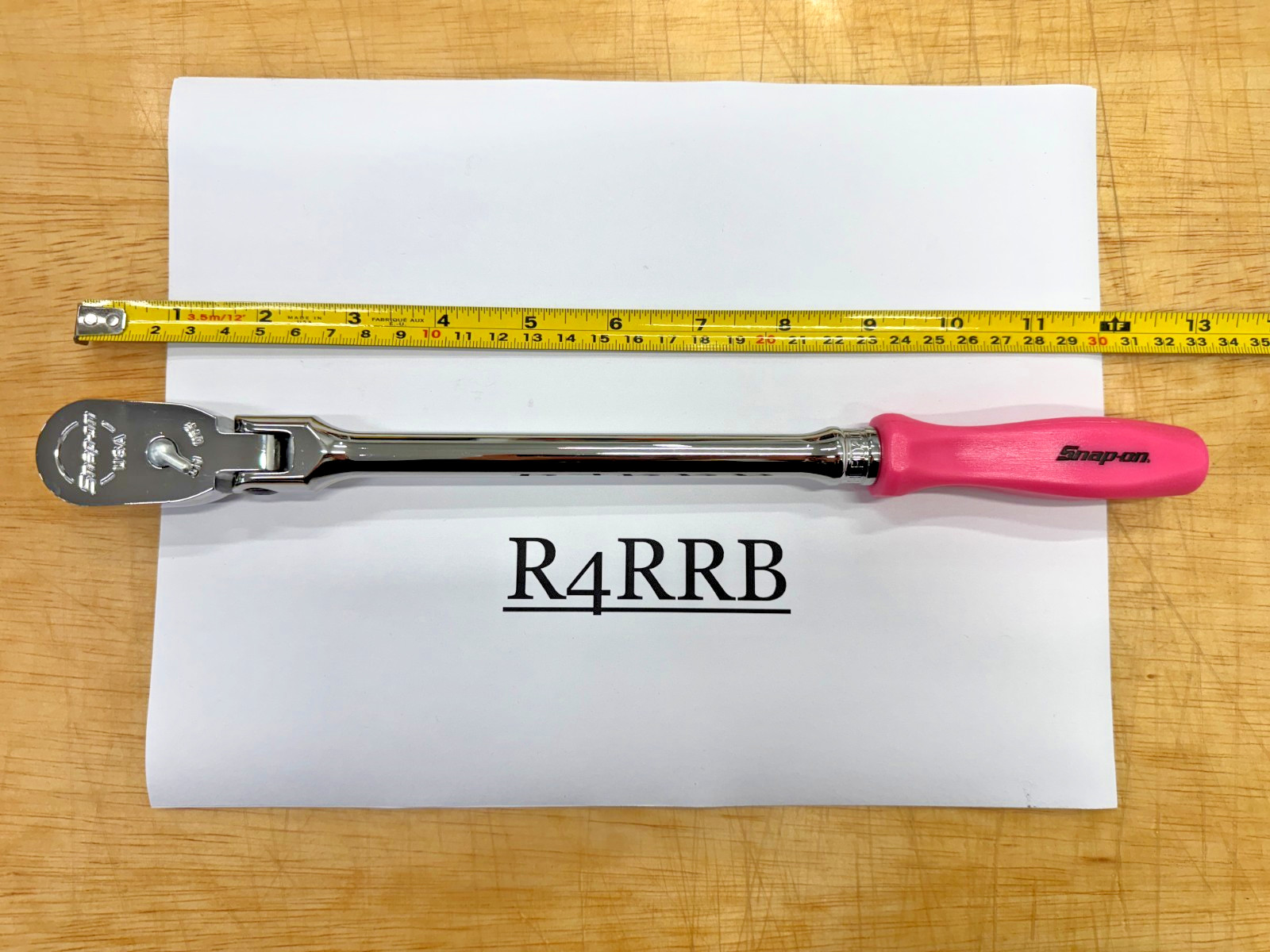 Snap-on Tools USA CLASSIC BRIGHT PINK 3/8 Drive HARD Flex Head Ratchet FHLFD80AP