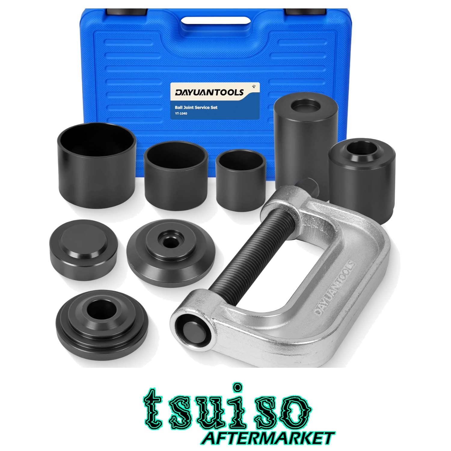 Automotive Ball Joint & U Joint Tool Kit with 4×4 Adapters – Compact and Durable