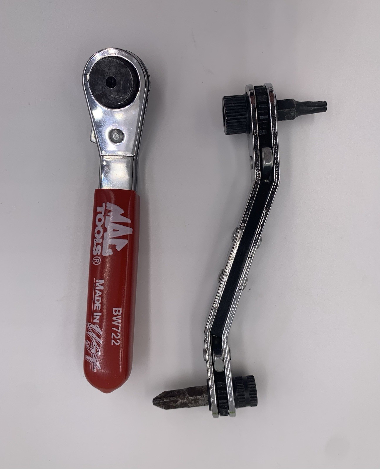 MAC Tools 2pc 1/4″ Mini Ratcheting Offset Bit Driver & Ignition Switch Ratchet
