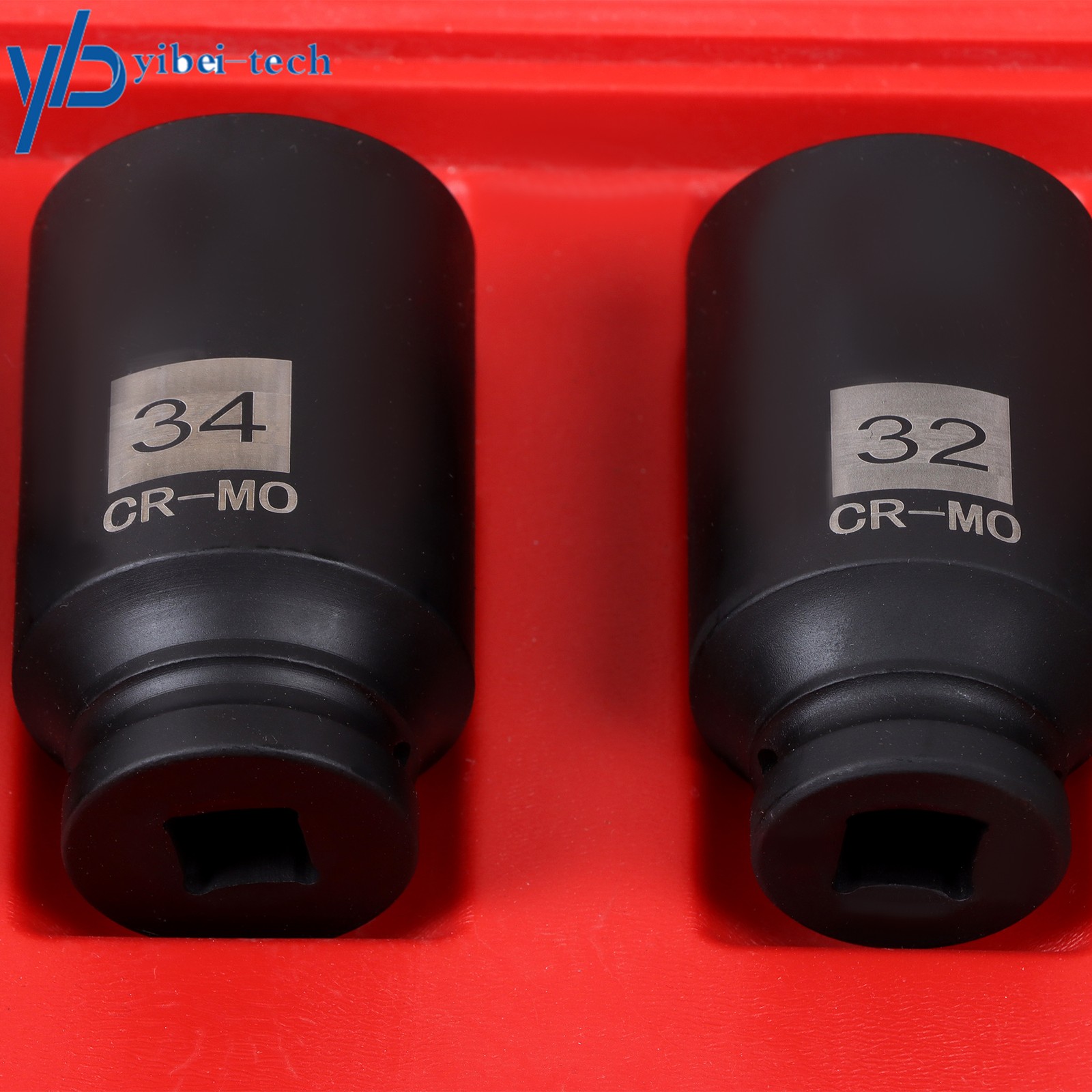 1/2» Drive Deep Spindle Axle Nut Impact Socket Set 12 point 30mm 32mm 34mm 36mm