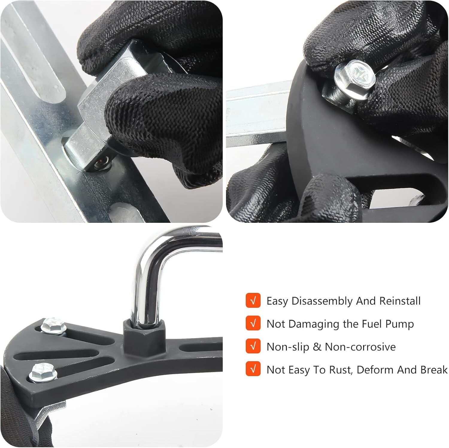 Adjustable Fuel Tank Lock Ring Tool Kit Universal Fuel Pump Ring Removal Tool
